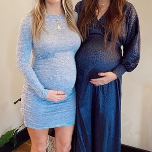 Sage the label heather blue dress size small